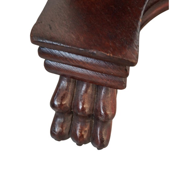 1960s Mahogany Column Plant or Bust Stand, 1960s For Sale - Image 5 of 10