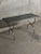 Modernist Brushed Steel and Smoked Glass Console in the style of Maria Pergay, 1970 For Sale - Image 4 of 7
