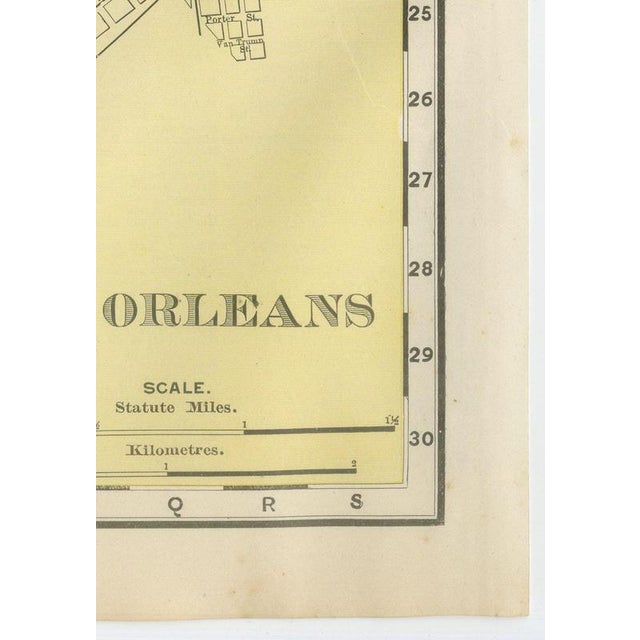 Antique Map of New Orleans, The Crescent City from Rand McNally, 1899 For Sale - Image 9 of 12
