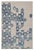 8x10 Ariana Modern Kilim | White & Blue Geometric Handmade Rug For Sale In Los Angeles - Image 6 of 6