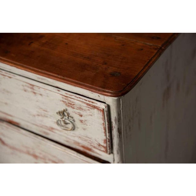 Wood Antique Venetian Cherrywood Chest of Drawers with Distressed Finish, 1700 For Sale - Image 7 of 18