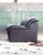 Black Postmodern Black Upholstered Sculptural Lounge Chair, 1980s, (One Chair 2 Avail) For Sale - Image 8 of 12