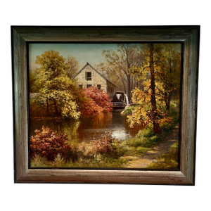 Autumn Landscape Oil on Canvas by Robert Wood