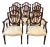 Set of 10 1950s Mahogany Baker Dining Chairs on Sheild Back Charlston Collection For Sale