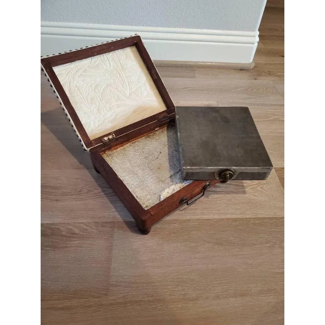 Cream 19th Century Victorian Travel Foot Warmer For Sale - Image 8 of 12