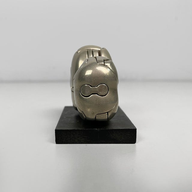 Spanish Nickel-Plated Metal Mini Zoraida Sculpture by Miguel Berrocal, 1970s For Sale - Image 6 of 13