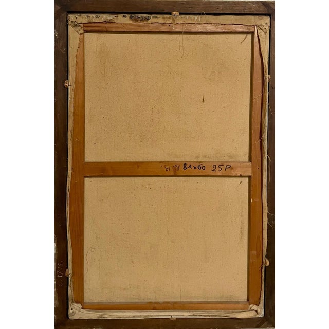 Henri D'Anty, French Modernist Henri d'Anty Abstract Town Landscape Oil Painting Ecole d'Paris For Sale In Miami - Image 6 of 12