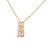 Contemporary 14K Yellow Gold 1/2 Cttw Lab Grown Diamond Three Stone Pendant Necklace For Sale - Image 3 of 5