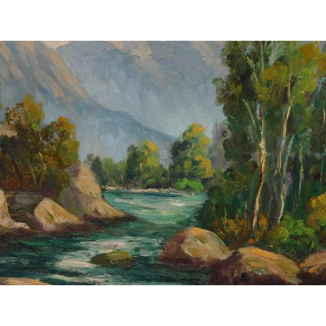 Impressionist Ann Palmer Early San Diego Artist Landscape Oil Painting For Sale - Image 3 of 5
