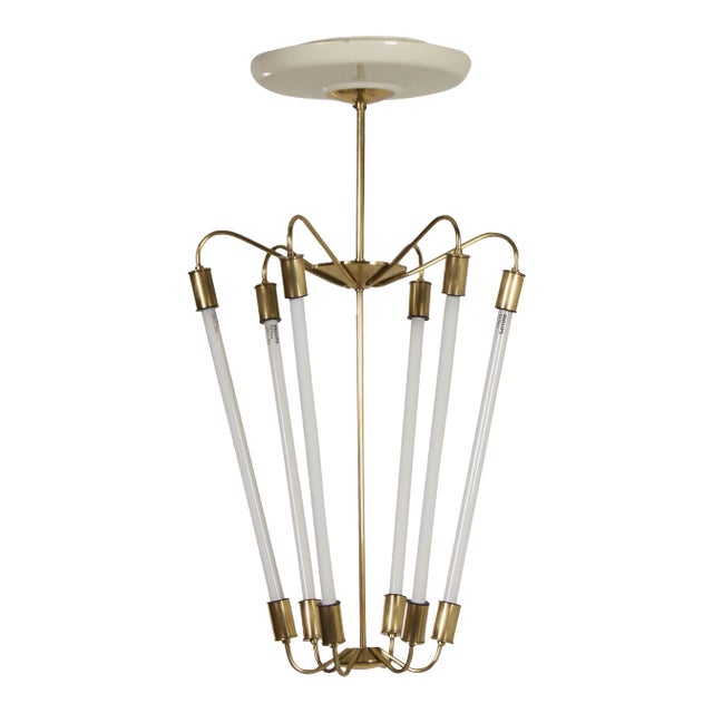 Bauhaus Tl KH 620 Pendant Light in Brass from Technische Unie, 1950s For Sale