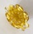 1950s Barovier & Toso Murano Yellow Spots Gold Flecks Italian Art Glass Flower Form Bowl For Sale - Image 10 of 16