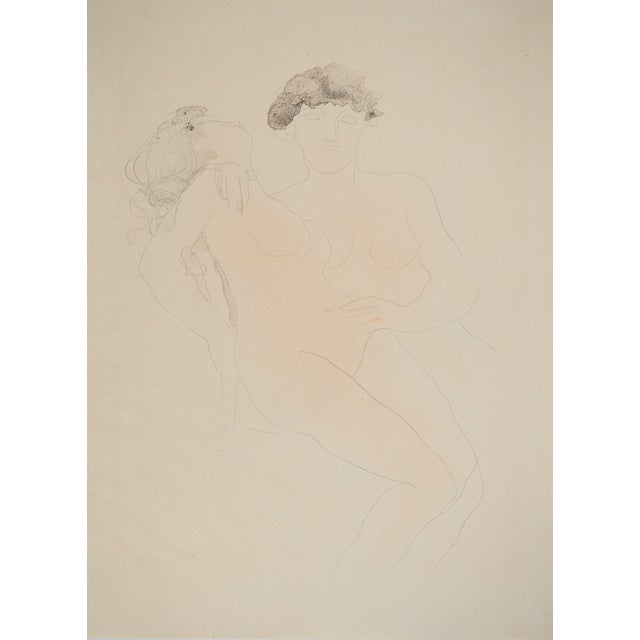 Auguste Rodin, The Young Lovers, Lithograph and Stencil For Sale - Image 6 of 6