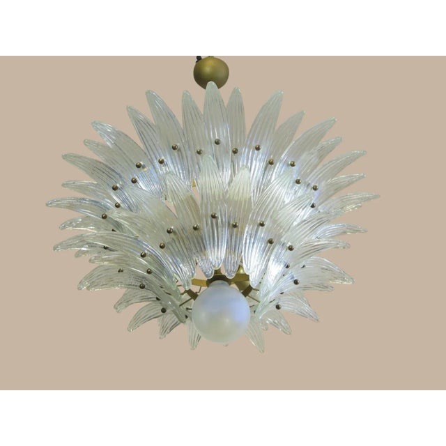 2020s Murano Glass Chandelier Palm Opal – Style 1970s/1980s For Sale - Image 5 of 5