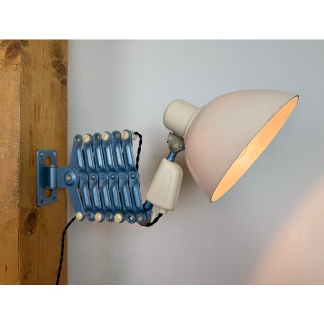 Industrial East German Scissor Lamp from Reif Dresden, 1950s For Sale - Image 16 of 18