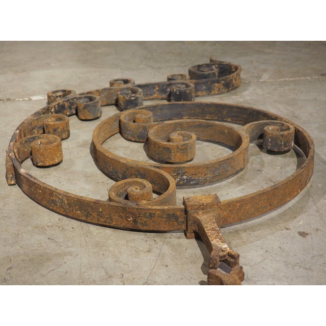 Set of Antique French Wrought Iron Scrolling Elements, Early 1800s For Sale - Image 10 of 18