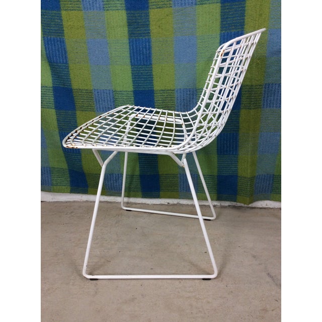 Set of 6 White Metal Indoor / Outdoor Chairs by Harry Bertoia for Knoll For Sale - Image 10 of 18
