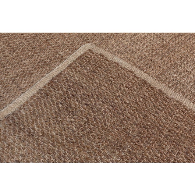 Textile Contemporary Brown Abaca Rug by Doris Leslie Blau For Sale - Image 7 of 8