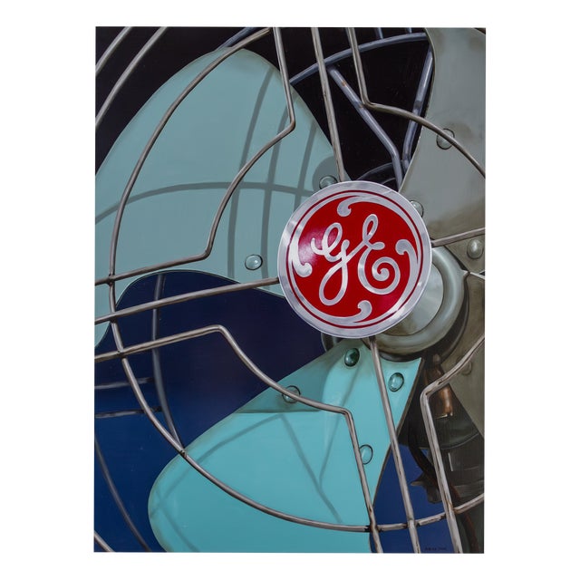 Rob de Vries, GE Fan, Oil on Canvas For Sale