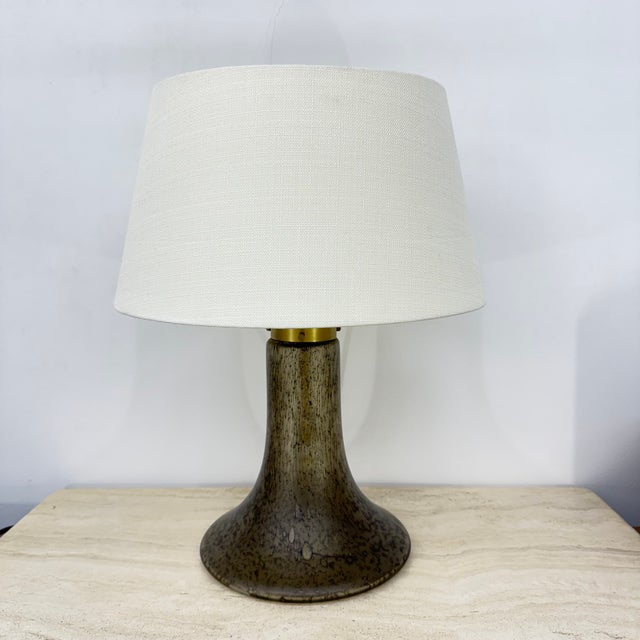 Brown Vintage Glass Table Lamp from Peil & Putzer, 1970s For Sale - Image 8 of 18