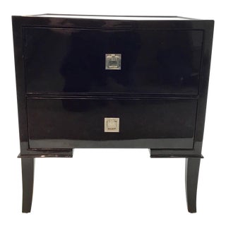 Modern Regina Andrew Drop Front Metallic Bronze Lacquer Nightstand For Sale