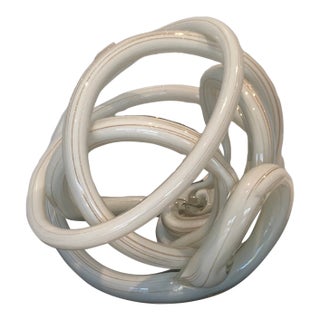 Glass Knot Sculpture For Sale