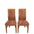 Mid-Century Modern Pair Vintage Danish Teak Side Accent Chairs – Schou Andersen Denmark – Funky 80s Upholstery For Sale - Image 3 of 12