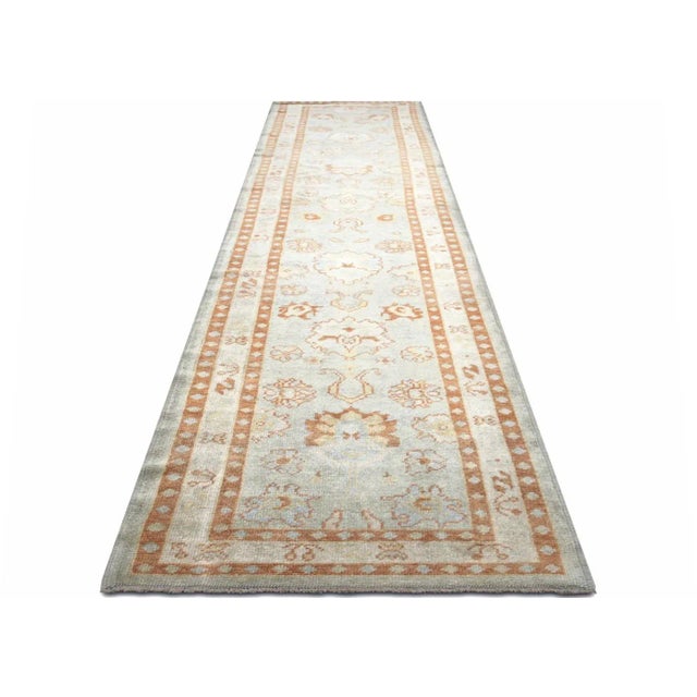 1990s 1990s Turkish Oushak Runner For Sale - Image 5 of 6