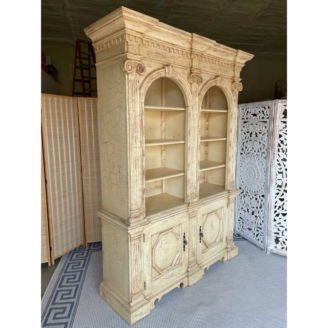 1980s Vintage Roman Neoclassical Revival Style Distress Painted ...