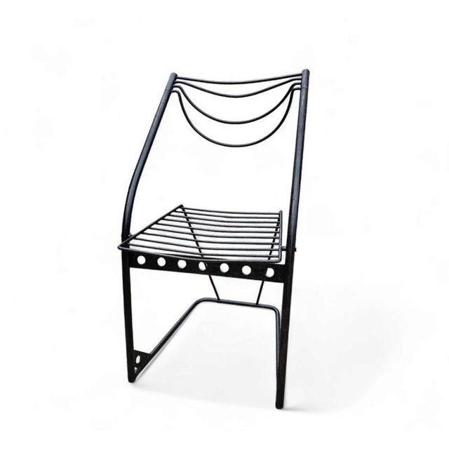 Metal Postmodern Chairs, 1980s, Set of 4 For Sale - Image 7 of 18