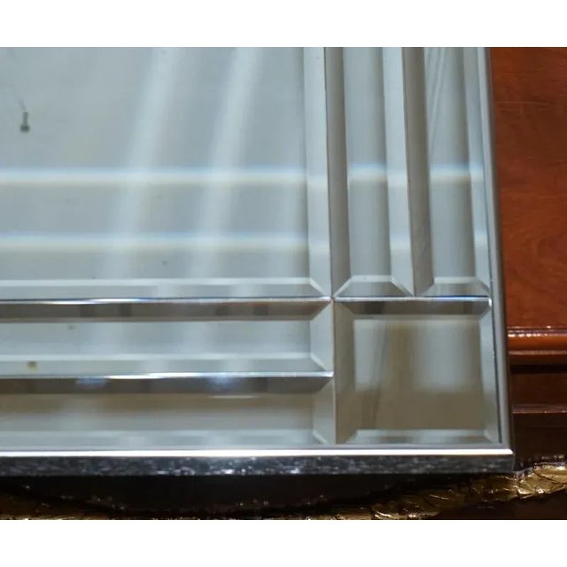Decorative Rectangle Wall Mirror with Beveled Glass For Sale - Image 10 of 14