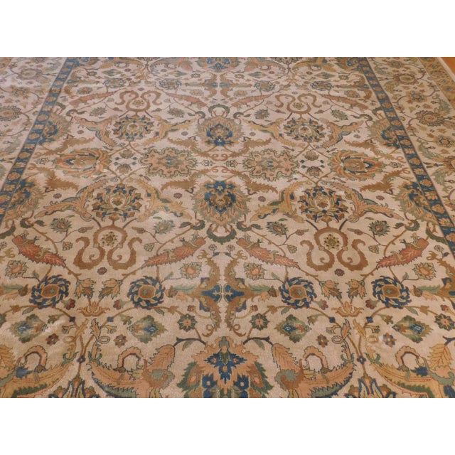 Indo-Persian Hand-Knotted Rug - 9'2" x 12' For Sale In Los Angeles - Image 6 of 12