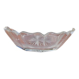 Art Deco Uranium Glass Serving Platter, 1920s For Sale