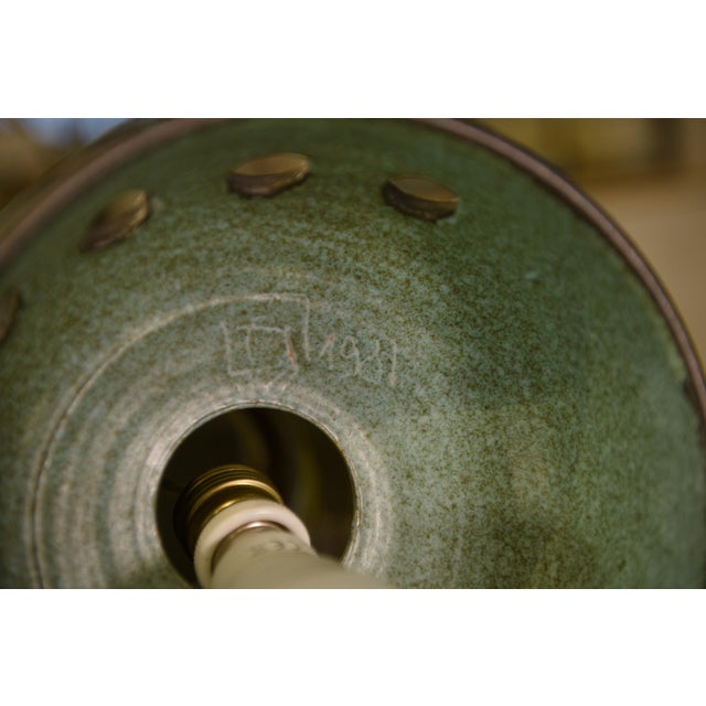 Ceramic Ceramic Table Lamp by Guillerme et Chambron, 1980s For Sale - Image 7 of 8