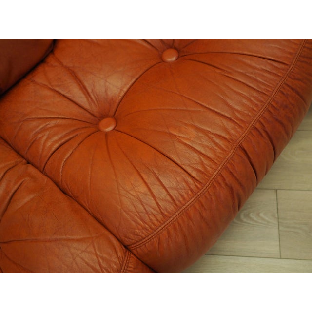 Italian Red Leather Sofa from Pellerossi, 1970s For Sale - Image 13 of 16