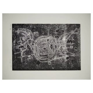 Will Faber, Night Labyrinth, 1974, Linocut For Sale