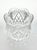 1980s Vintage Heavy Crystal Tulip Scalloped Rose Bowl Vase For Sale - Image 4 of 5