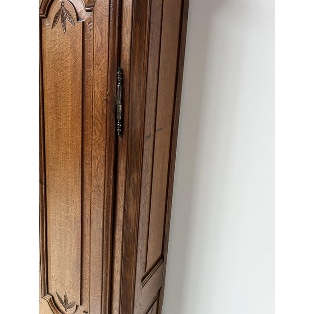 Louis XV Carved Oak Grandfather Clock, 18th Century For Sale - Image 10 of 17