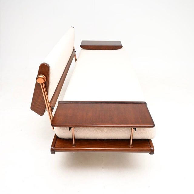 Wood Vintage Metamorphic Sofa Bed by Toothill, 1960 For Sale - Image 7 of 11