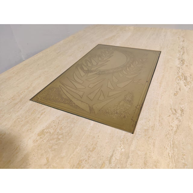 Beige Vintage Coffee Table by Georges Mathias, 1970s For Sale - Image 8 of 12