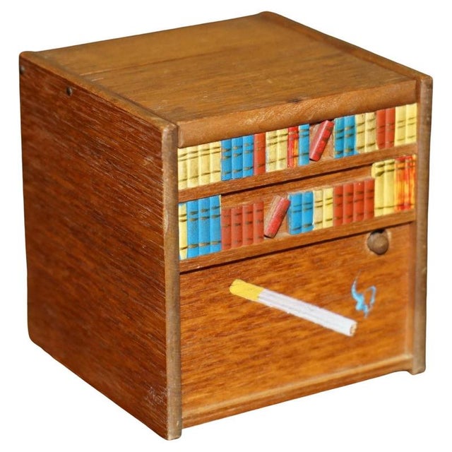 Miniature Folk Art Cigarette and Cigar Dispenser, 1970s For Sale - Image 14 of 14