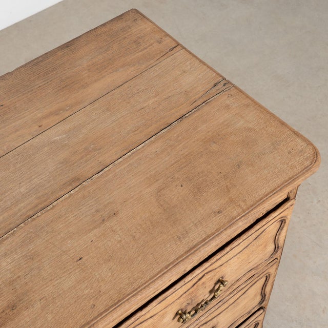 18th Century French Bleached Oak Chest of Three Drawers For Sale - Image 4 of 18