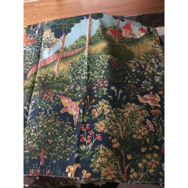 Vintage Burlington Pleated Draperies Curtains Madrigal A Pair