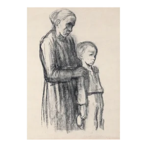 1940s "Kindergericht" Collotype by Kathe Kollwitz 13