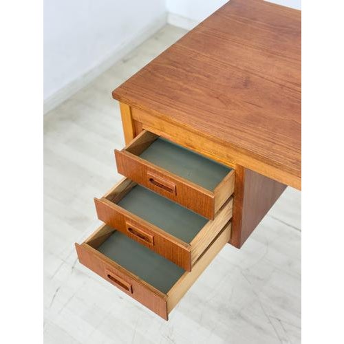 Vintage Danish Desk in Teak For Sale - Image 5 of 14