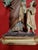 Large Religious Statue of Saint Joseph and the Baby Jesus in Polychrome Terracotta and Gilded Wood For Sale - Image 10 of 11