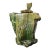 Large Japanese Ceramic Oribe Sculptural Vessel by Shigemasa Higashida For Sale