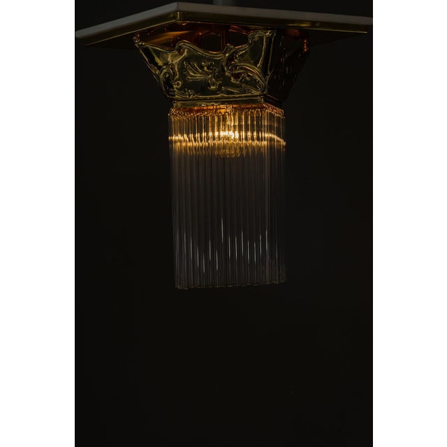 Floral Ceiling Lamp from Jugendstil, Vienna, 1908 For Sale - Image 10 of 14