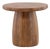 Carlo Round Pedestal Organic Modern Side Table For Sale