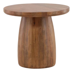 Carlo Round Pedestal Organic Modern Side Table