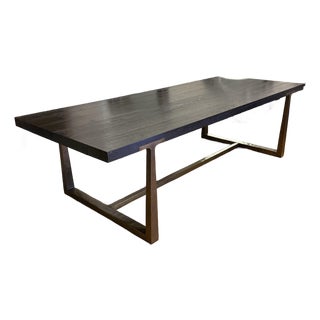 Julie Lawrence for Restoration Hardware T-Brace Rectangular Extension Dining Table For Sale
